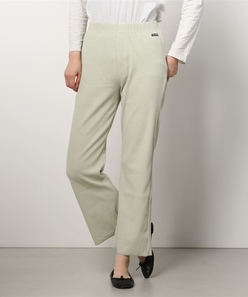 MANASTASH（マナスタッシュ）の「MANASTASH/マナスタッシュ  W's RIB　FLARE PANTS　ウィメンズ　リブフレアパンツ（その他パンツ・レディース・アイボリー/ブラック/ミント・MEDIUM）」の16枚目の写真