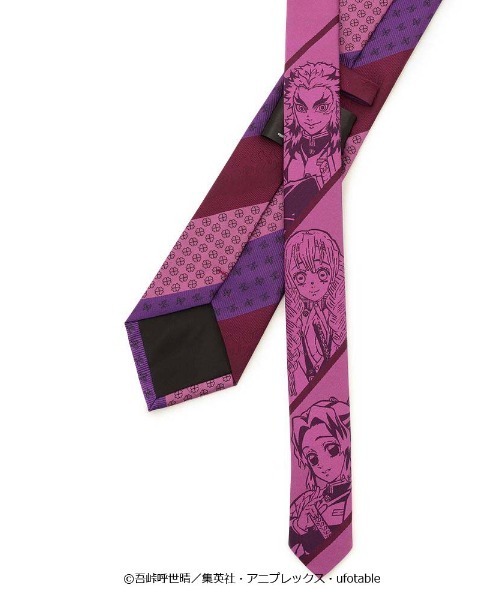 Perfect Suit FActory（パーフェクトスーツファクトリー）の「鬼滅の刃コラボネクタイ 胡蝶/甘露寺/煉獄（ネクタイ・メンズ・ワイン・FREE）」の3枚目の写真