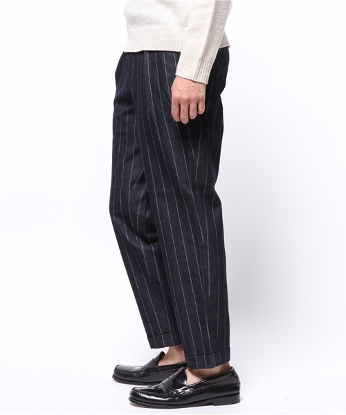 EDIFICE（エディフィス）の「◇PRODUCT F モチーフデニム 1タッククロップドパンツ（デニムパンツ・メンズ・ネイビー/ダークブルー・42/44/46/48/50）」の8枚目の写真