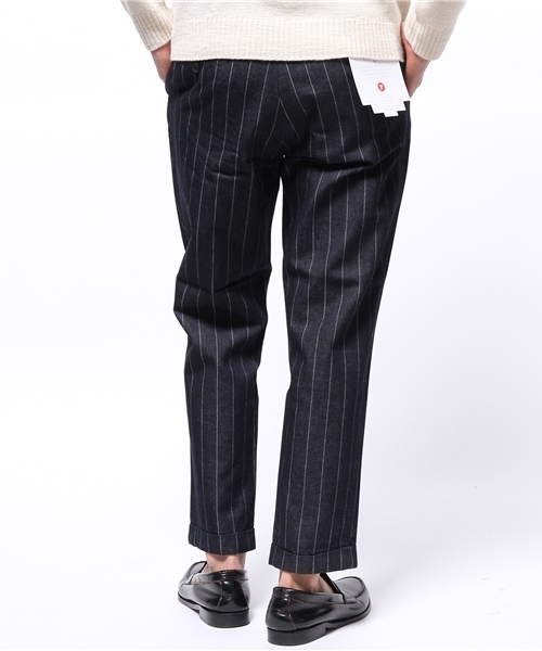 EDIFICE（エディフィス）の「◇PRODUCT F モチーフデニム 1タッククロップドパンツ（デニムパンツ・メンズ・ネイビー/ダークブルー・42/44/46/48/50）」の9枚目の写真