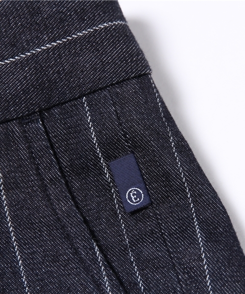 EDIFICE（エディフィス）の「◇PRODUCT F モチーフデニム 1タッククロップドパンツ（デニムパンツ・メンズ・ネイビー/ダークブルー・42/44/46/48/50）」の7枚目の写真