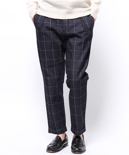 EDIFICE（エディフィス）の「◇PRODUCT F モチーフデニム 1タッククロップドパンツ（デニムパンツ・メンズ・ネイビー/ダークブルー・42/44/46/48/50）」の14枚目の写真