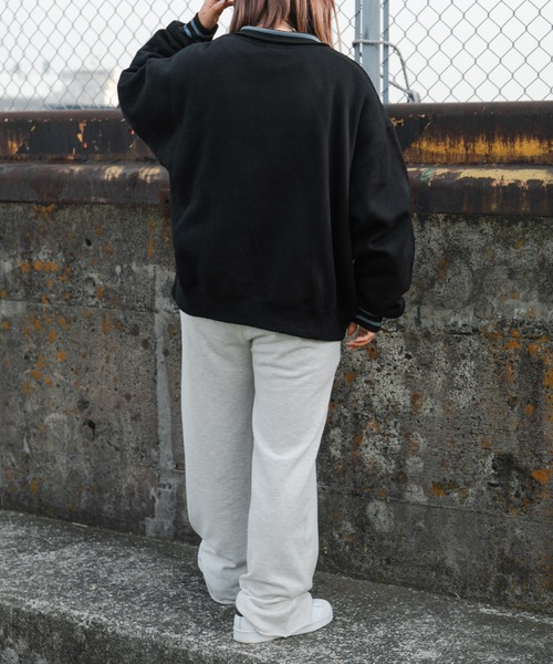 kutir（クティール）の「ハーフジップ裏起毛スウェット（スウェット・レディース・ブラック/ダークブラウン/ベージュ/ライトグリーン・FREE）」の19枚目の写真