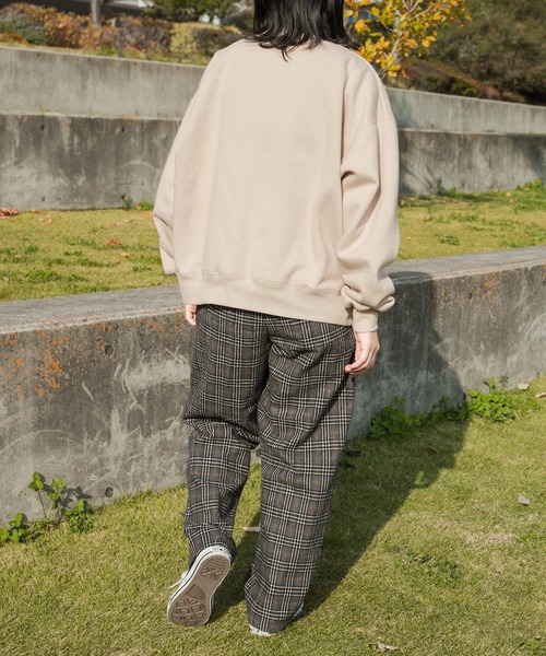 kutir（クティール）の「ハーフジップ裏起毛スウェット（スウェット・レディース・ブラック/ダークブラウン/ベージュ/ライトグリーン・FREE）」の8枚目の写真