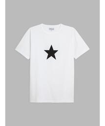 agnes b. | メンズ アイコニック プリント コットン 半袖 Tシャツ "Etoile"(Tシャツ/カットソー)