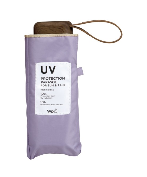 Wpc.（ダブリュピーシー）の「完全遮光 遮光インサイドカラーtiny 日傘 折りたたみ（折りたたみ傘・レディース・ブラック/ベージュ/オフホワイト/サックスブルー/ピンク/パープル/グレー/ゴールド/シルバー/ピンク系その他・FREE）」の6枚目の写真