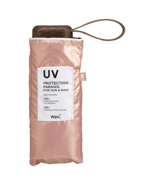 Wpc.（ダブリュピーシー）の「完全遮光 遮光インサイドカラーtiny 日傘 折りたたみ（折りたたみ傘・レディース・ブラック/ベージュ/オフホワイト/サックスブルー/ピンク/パープル/グレー/ゴールド/シルバー/ピンク系その他・FREE）」の8枚目の写真