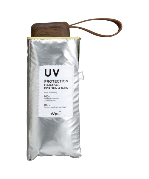 Wpc.（ダブリュピーシー）の「完全遮光 遮光インサイドカラーtiny 日傘 折りたたみ（折りたたみ傘・レディース・ブラック/ベージュ/オフホワイト/サックスブルー/ピンク/パープル/グレー/ゴールド/シルバー/ピンク系その他・FREE）」の9枚目の写真