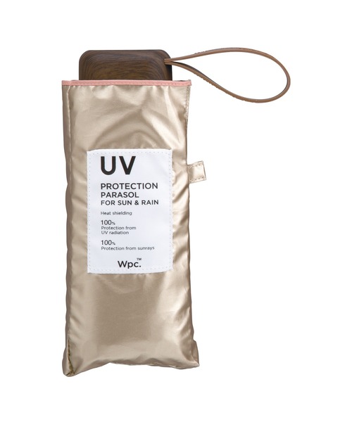 Wpc.（ダブリュピーシー）の「完全遮光 遮光インサイドカラーtiny 日傘 折りたたみ（折りたたみ傘・レディース・ブラック/ベージュ/オフホワイト/サックスブルー/ピンク/パープル/グレー/ゴールド/シルバー/ピンク系その他・FREE）」の10枚目の写真