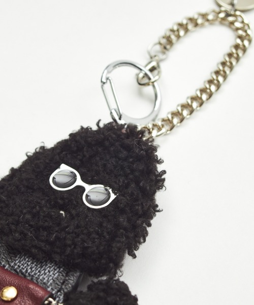 LAZY SUSAN（レイジースーザン）の「チャーム　プードル　チェッカー（キーホルダー・レディース・ブラック/ブラウン/ホワイト・FREE）」の4枚目の写真