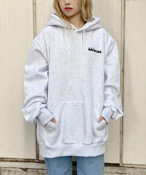 Figments（フィグメンツ）の「MOONパーカー（パーカー・レディース・ライトグレー/ブラック・FREE）」の3枚目の写真