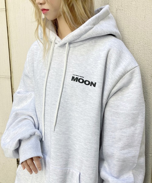 Figments（フィグメンツ）の「MOONパーカー（パーカー・レディース・ライトグレー/ブラック・FREE）」の4枚目の写真