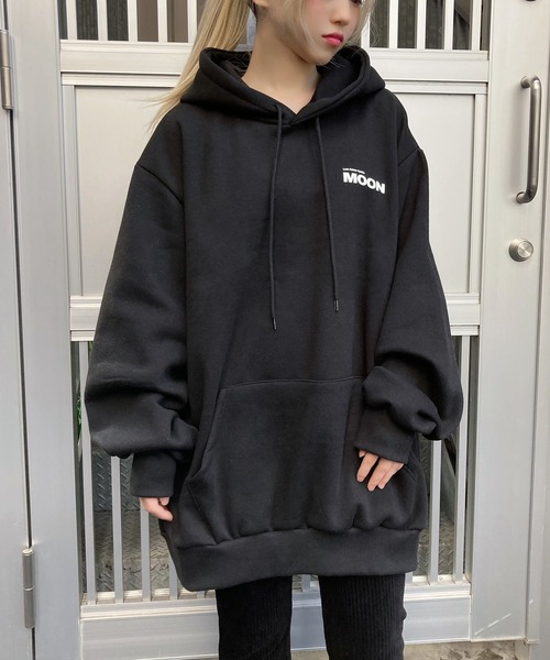 Figments（フィグメンツ）の「MOONパーカー（パーカー・レディース・ライトグレー/ブラック・FREE）」の19枚目の写真
