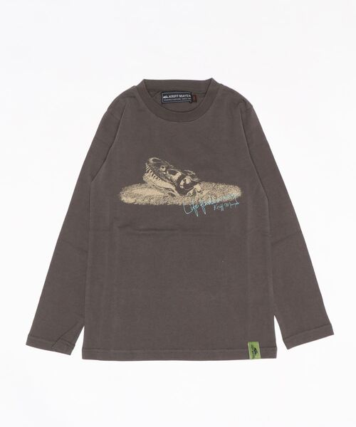 KRIFF MAYER Kid's Collection（クリフメイヤーキッズコレクション）の「白亜TEE(ティラノ)（Tシャツ/カットソー・キッズ・オフホワイト/オリーブ/ブルー/チャコール・120/130/140/150/160/170）」の3枚目の写真