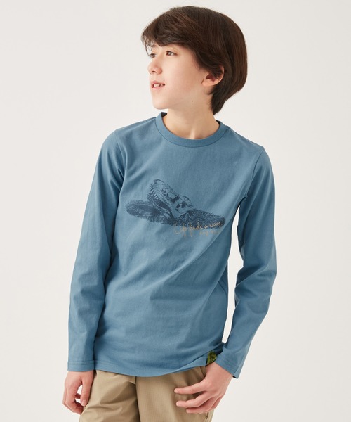 KRIFF MAYER Kid's Collection（クリフメイヤーキッズコレクション）の「白亜TEE(ティラノ)（Tシャツ/カットソー・キッズ・オフホワイト/オリーブ/ブルー/チャコール・120/130/140/150/160/170）」の4枚目の写真