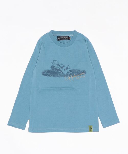 KRIFF MAYER Kid's Collection（クリフメイヤーキッズコレクション）の「白亜TEE(ティラノ)（Tシャツ/カットソー・キッズ・オフホワイト/オリーブ/ブルー/チャコール・120/130/140/150/160/170）」の18枚目の写真