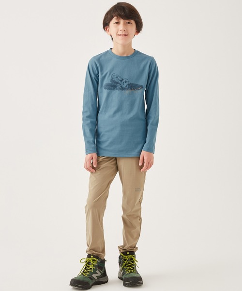 KRIFF MAYER Kid's Collection（クリフメイヤーキッズコレクション）の「白亜TEE(ティラノ)（Tシャツ/カットソー・キッズ・オフホワイト/オリーブ/ブルー/チャコール・120/130/140/150/160/170）」の5枚目の写真