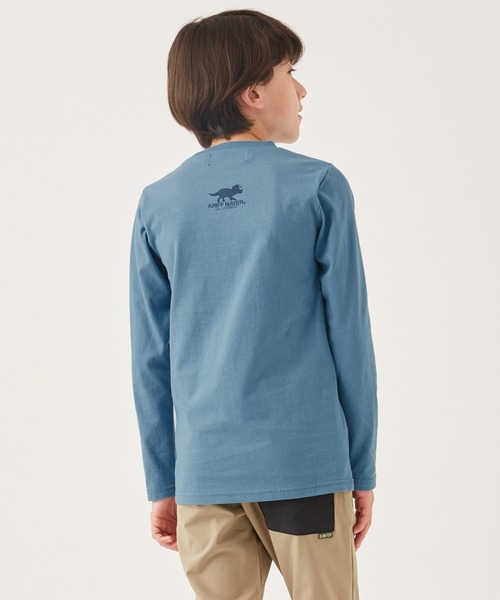 KRIFF MAYER Kid's Collection（クリフメイヤーキッズコレクション）の「白亜TEE(ティラノ)（Tシャツ/カットソー・キッズ・オフホワイト/オリーブ/ブルー/チャコール・120/130/140/150/160/170）」の6枚目の写真