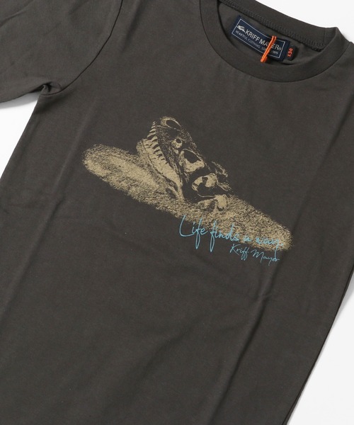 KRIFF MAYER Kid's Collection（クリフメイヤーキッズコレクション）の「白亜TEE(ティラノ)（Tシャツ/カットソー・キッズ・オフホワイト/オリーブ/ブルー/チャコール・120/130/140/150/160/170）」の9枚目の写真