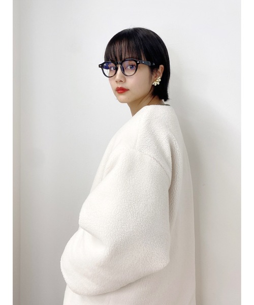 JUMELLE（ジュメロ）の「【垢抜け】ラウンドフレーム伊達メガネ（メガネ・レディース・ブラック/ブラウン・FREE）」の9枚目の写真