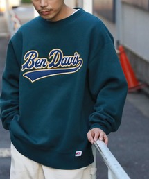 【BEN DAVIS】ベースボールロゴクルースウェット