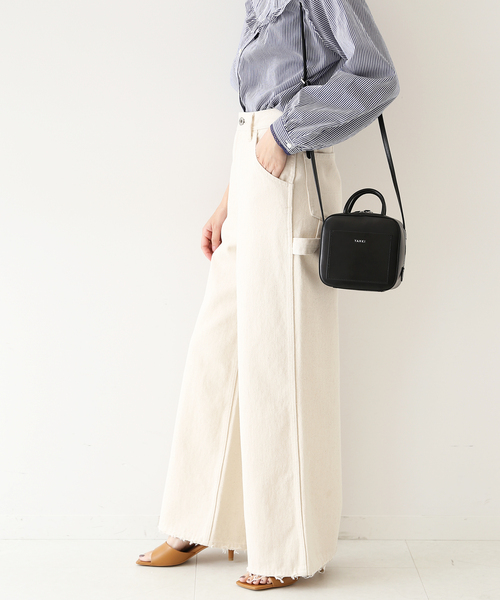 SLOBE IENA(スローブイエナ)の「LE DENIMハイライズミニフレアパンツ◆(デニムパンツ・レディース・ナチュラル・38/36)」の16枚目の写真