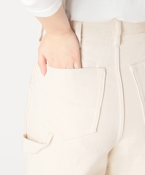 SLOBE IENA LE DENIM ハイライズミニフレアパンツ　38 セール】LE DENIMハイライズミニフレアパンツ◇（デニムパンツ