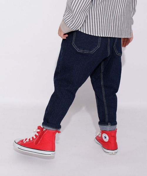 BRANSHES（ブランシェス）の「【ガーデナーテーパード】デニムパンツ（デニムパンツ・キッズ・ブルー/ネイビー・100/140/150/90/120/130/110）」の6枚目の写真