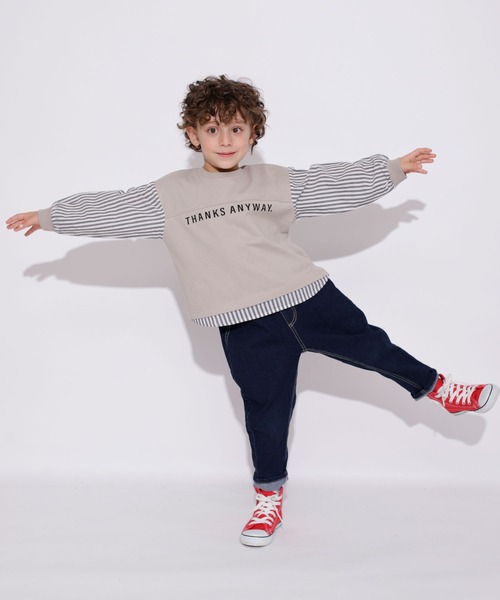 BRANSHES（ブランシェス）の「【ガーデナーテーパード】デニムパンツ（デニムパンツ・キッズ・ブルー/ネイビー・100/140/150/90/120/130/110）」の11枚目の写真