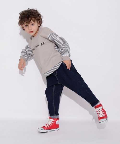 BRANSHES（ブランシェス）の「【ガーデナーテーパード】デニムパンツ（デニムパンツ・キッズ・ブルー/ネイビー・100/140/150/90/120/130/110）」の8枚目の写真