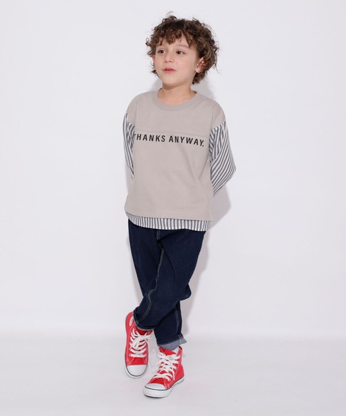 BRANSHES（ブランシェス）の「【ガーデナーテーパード】デニムパンツ（デニムパンツ・キッズ・ブルー/ネイビー・100/140/150/90/120/130/110）」の9枚目の写真