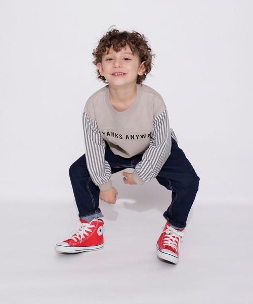 BRANSHES（ブランシェス）の「【ガーデナーテーパード】デニムパンツ（デニムパンツ・キッズ・ブルー/ネイビー・100/140/150/90/120/130/110）」の14枚目の写真