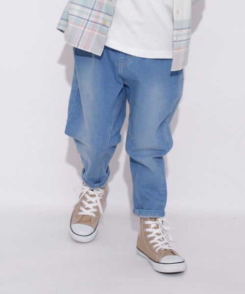 BRANSHES（ブランシェス）の「【ガーデナーテーパード】デニムパンツ（デニムパンツ・キッズ・ブルー/ネイビー・100/140/150/90/120/130/110）」の15枚目の写真