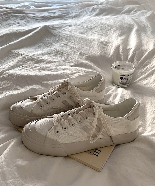 MANGROVE（マングローブ）の「ラインキャンバススニーカー（スニーカー・レディース・ネイビー/グレー・SMALL/MEDIUM/LARGE）」の10枚目の写真