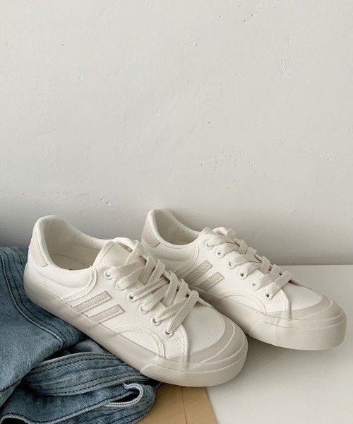 MANGROVE（マングローブ）の「ラインキャンバススニーカー（スニーカー・レディース・ネイビー/グレー・SMALL/MEDIUM/LARGE）」の13枚目の写真