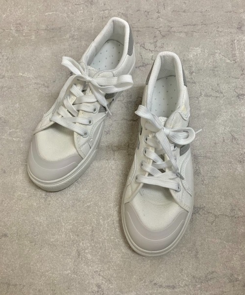 MANGROVE（マングローブ）の「ラインキャンバススニーカー（スニーカー・レディース・ネイビー/グレー・SMALL/MEDIUM/LARGE）」の17枚目の写真