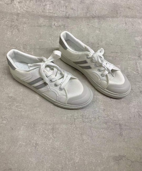 MANGROVE（マングローブ）の「ラインキャンバススニーカー（スニーカー・レディース・ネイビー/グレー・SMALL/MEDIUM/LARGE）」の19枚目の写真