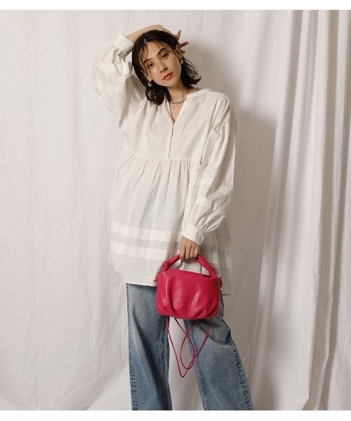 crie conforto(クリーコンフォルト)の「ミニクロワッサンショルダー(ショルダーバッグ・レディース・ホワイト/イエロー/ピンク・FREE)」の13枚目の写真