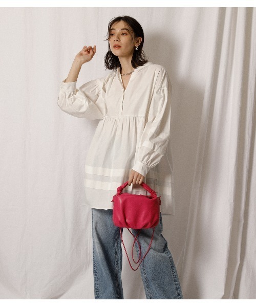 crie conforto(クリーコンフォルト)の「ミニクロワッサンショルダー(ショルダーバッグ・レディース・ホワイト/イエロー/ピンク・FREE)」の11枚目の写真