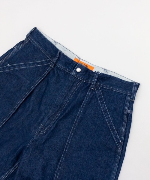 UNIVERSAL OVERALL（ユニバーサルオーバーオール）の「【UNIVERSAL OVERALL】 別注 DOUBLE KNEE PANTS / ダブルニーペインターワイドパンツ / デニムパンツ（その他パンツ・メンズ・ベージュ/サックスブルー/ホワイト/ワンウォッシュ・SMALL/X-LARGE/LARGE/MEDIUM）」の21枚目の写真