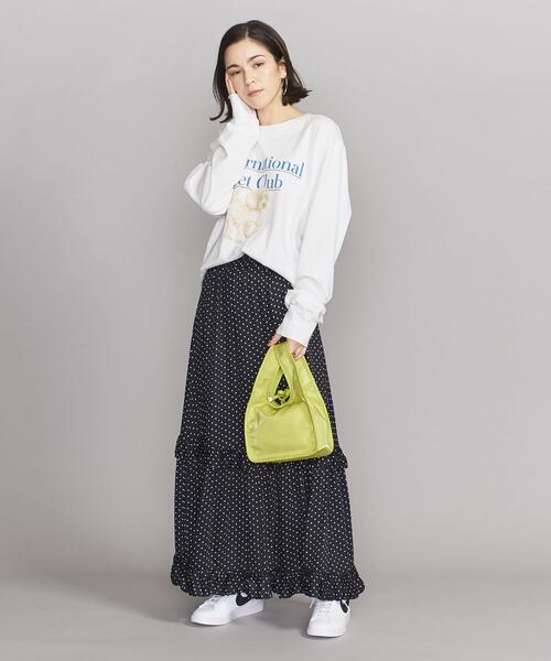BEAUTY&YOUTH UNITED ARROWS（ビューティーアンドユースユナイテッドアローズ）の「BY グロスサテン ショッパー トートバッグ（トートバッグ・レディース・ライム・FREE）」の15枚目の写真