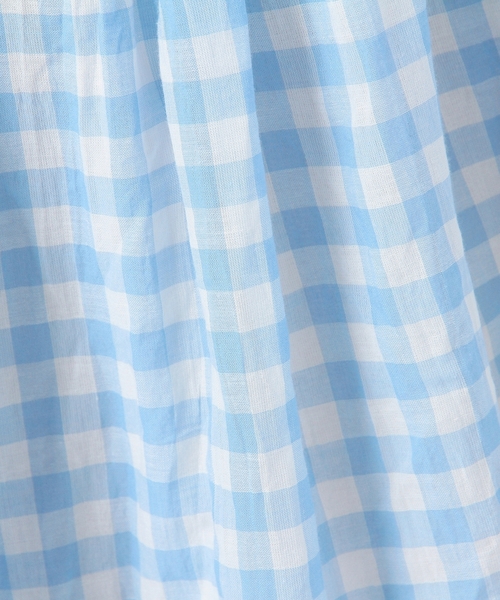 coen（コーエン）の「ギンガムチェックフレアミディスカート（スカート・レディース・ネイビー/ライトブルー/オレンジ・FREE）」の16枚目の写真