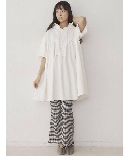 merry jenny（メリージェニー）の「ギャザーギンガムフレアパンツ（その他パンツ・レディース・ブラック/ベージュ/グリーン・FREE）」の19枚目の写真