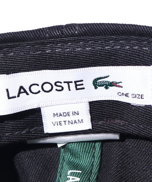 LACOSTE(ラコステ)の「LACOSTE/ラコステ ベーシックコットンギャバジンキャップ(キャップ・メンズ・ホワイト/ブラック/ネイビー・FREE)」の13枚目の写真