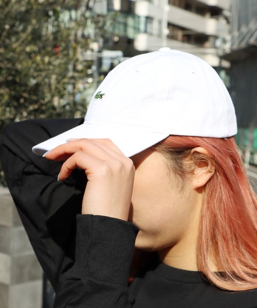 LACOSTE(ラコステ)の「LACOSTE/ラコステ ベーシックコットンギャバジンキャップ(キャップ・メンズ・ホワイト/ブラック/ネイビー・FREE)」の19枚目の写真