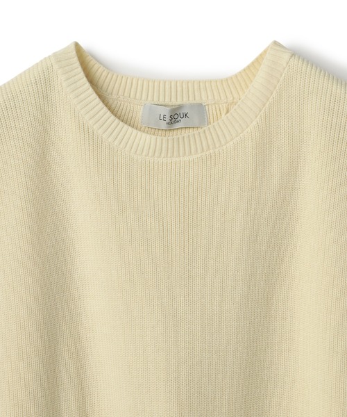 LE SOUK HOLIDAY(ルスークホリデー)の「バックスリットニットベスト(ベスト・レディース・ベージュ/オフホワイト・M/L)」の17枚目の写真