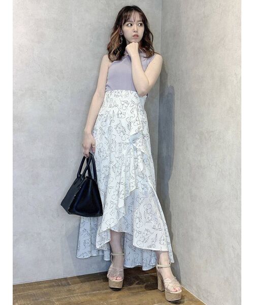 dazzlin（ダズリン）の「サイドオープンニットトップス（ニット/セーター・レディース・ブラック/グリーン/パープル・FREE）」の16枚目の写真