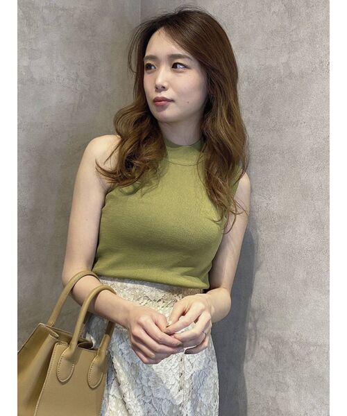 dazzlin（ダズリン）の「サイドオープンニットトップス（ニット/セーター・レディース・ブラック/グリーン/パープル・FREE）」の18枚目の写真