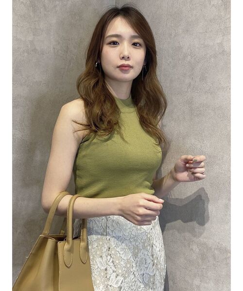 dazzlin（ダズリン）の「サイドオープンニットトップス（ニット/セーター・レディース・ブラック/グリーン/パープル・FREE）」の19枚目の写真