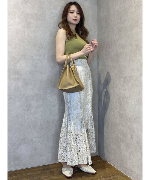 dazzlin（ダズリン）の「サイドオープンニットトップス（ニット/セーター・レディース・ブラック/グリーン/パープル・FREE）」の4枚目の写真